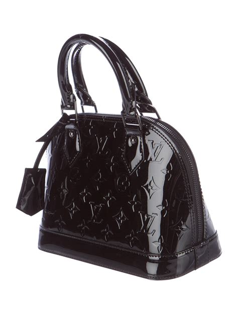 louis vuitton alma bb vernis black|louis vuitton alma monogram.